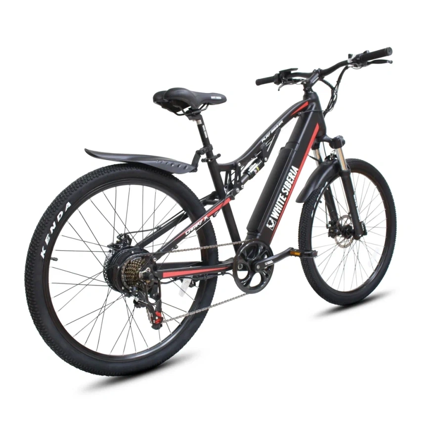 Электровелосипед WHITE SIBERIA CAMRY X Black Edition 500W фото 3