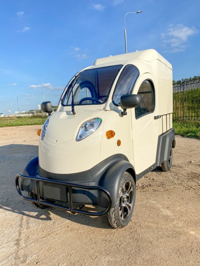 Квадрицикл грузовой GreenCamel Тендер X1200 Квадро (72V 2500W) кабина, BOX, понижающая фото 6