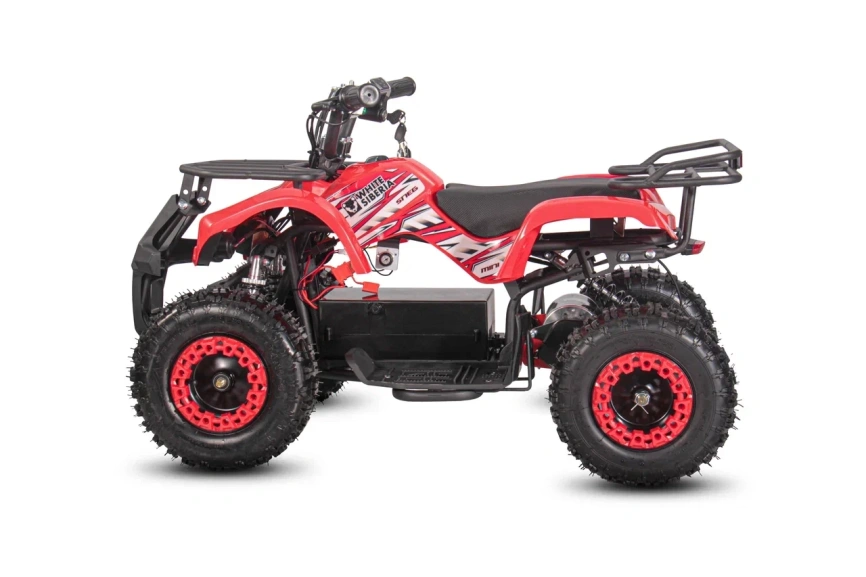 Детский электроквадроцикл WHITE SIBERIA SNEG MINI RED фото 7