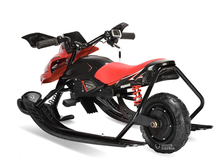 Электроснегокат WHITE SIBERIA BELEK 800W красный фото 4