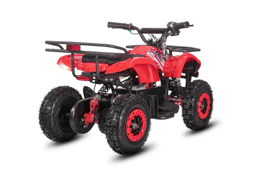 Детский электроквадроцикл WHITE SIBERIA SNEG MINI RED фото 2