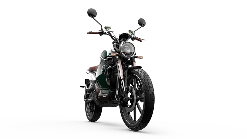 Электромотоцикл WHITE SIBERIA SUPER SOCO TC (Зеленый) фото 6