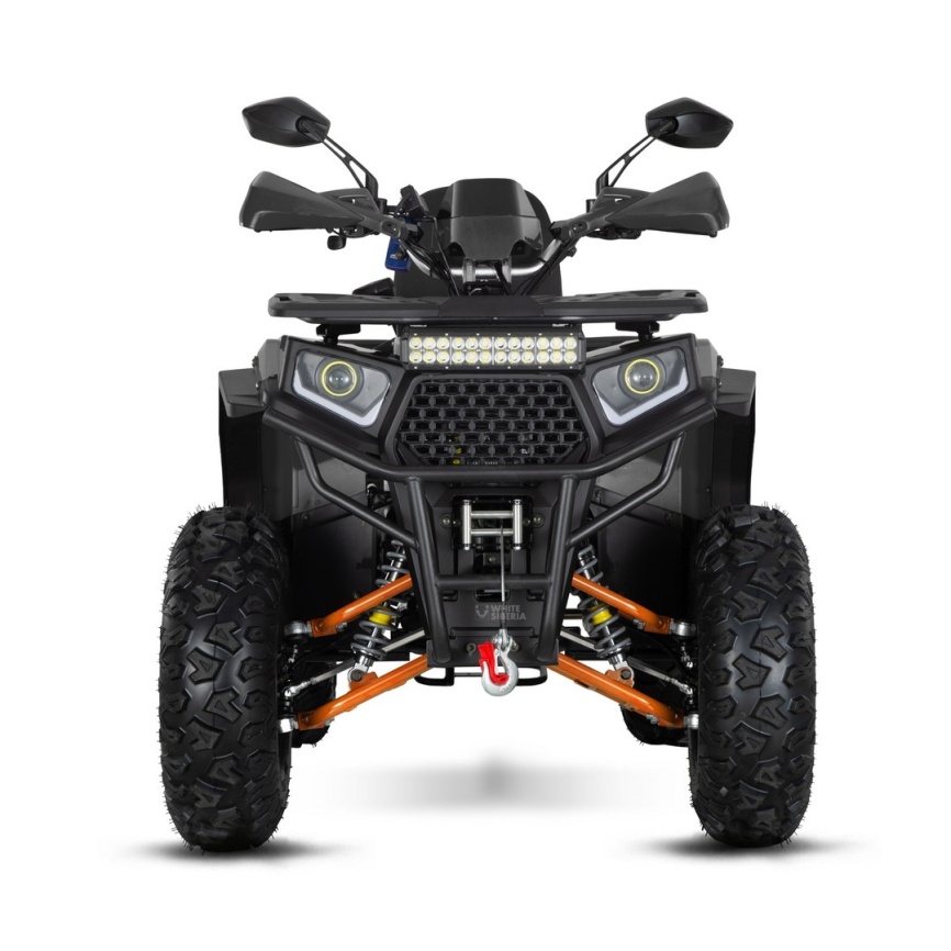 Бензиновый квадроцикл WHITE SIBERIA BARS 200CC PRO (черный) фото 6