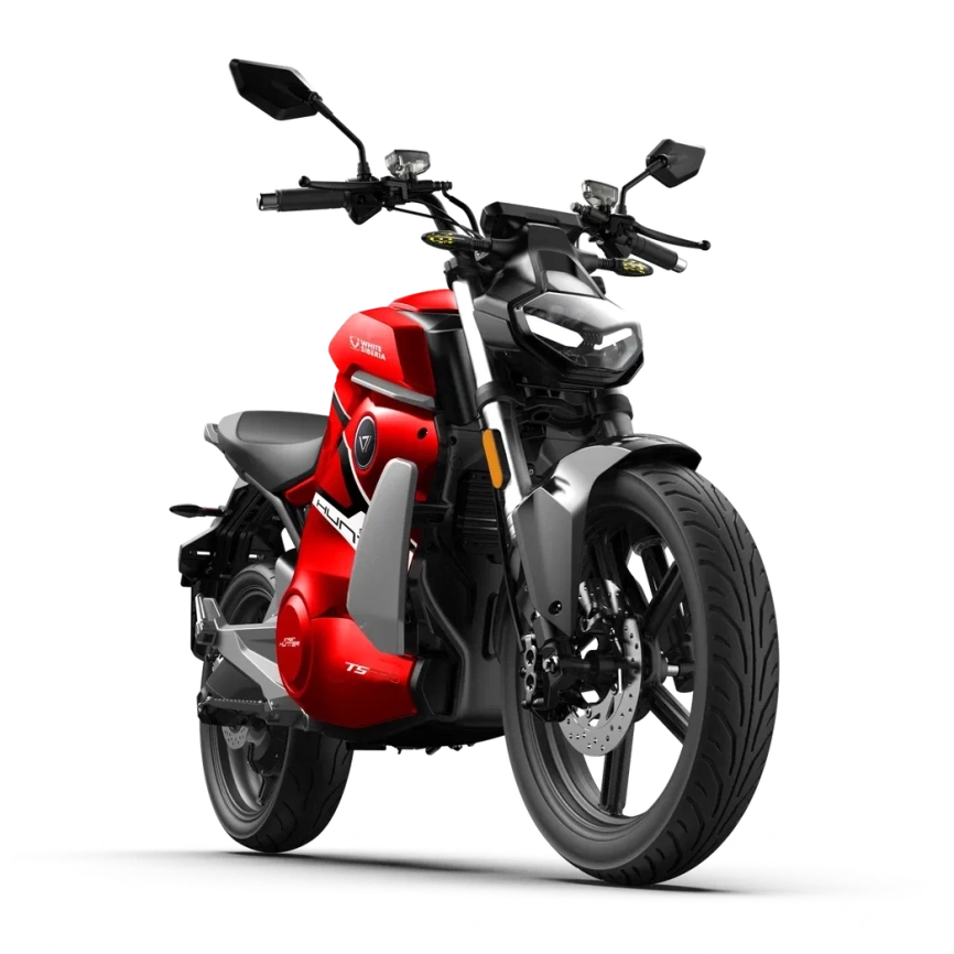 Электромотоцикл WHITE SIBERIA SUPER SOCO STREET HUNTER PRO (Красный) фото 1