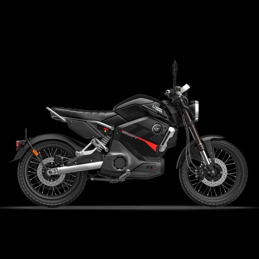Электромотоцикл WHITE SIBERIA SUPER SOCO TC MAX (Черно-Красный) фото 3