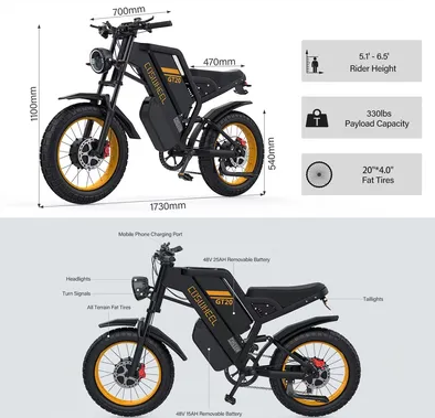 Электровелосипед Coswheel GT20 MAX DUAL фото 1
