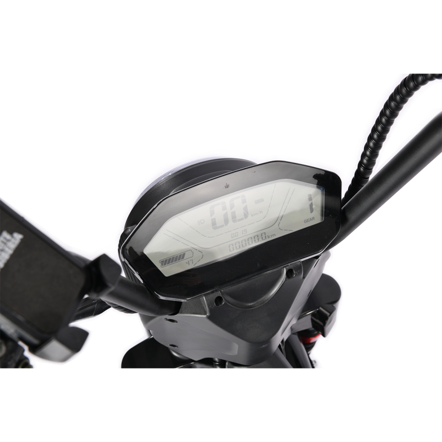 Электротрицикл WHITE SIBERIA TRIKE MINI RED 1500W Шоссейные колёса фото 19