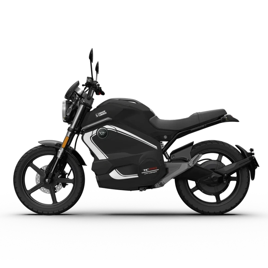 Электромотоцикл WHITE SIBERIA SUPER SOCO WANDERER PRO (Черный) фото 4