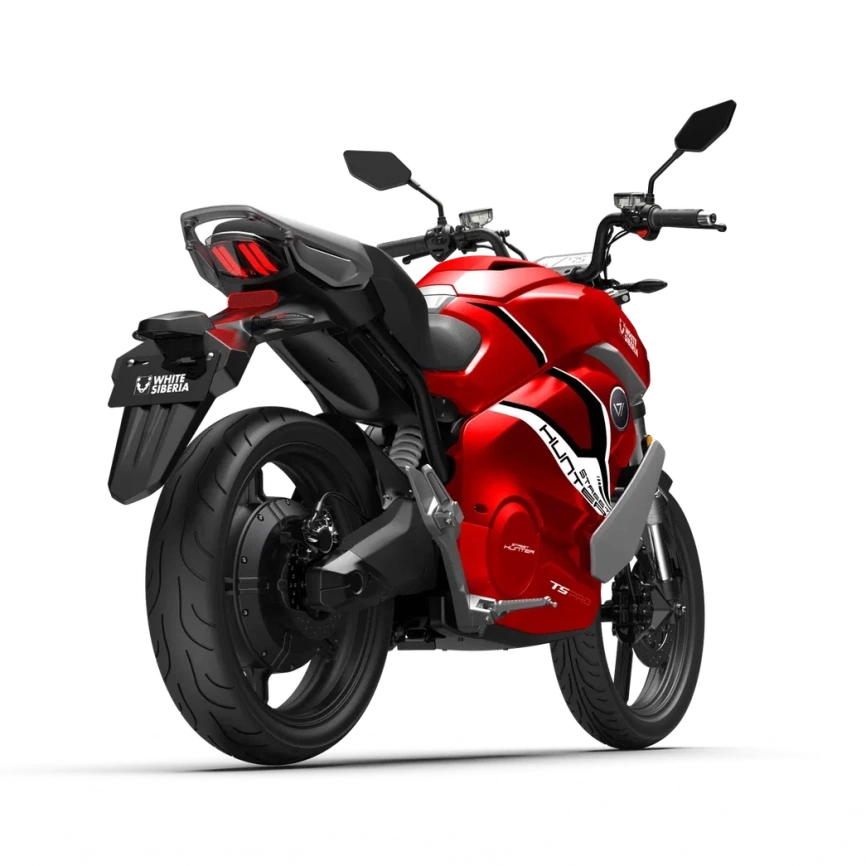 Электромотоцикл WHITE SIBERIA SUPER SOCO STREET HUNTER PRO (Красный) фото 4