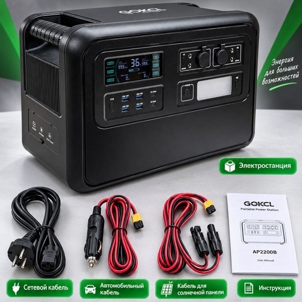Портативная электростанция eDro GOKCL 2400w фото 7