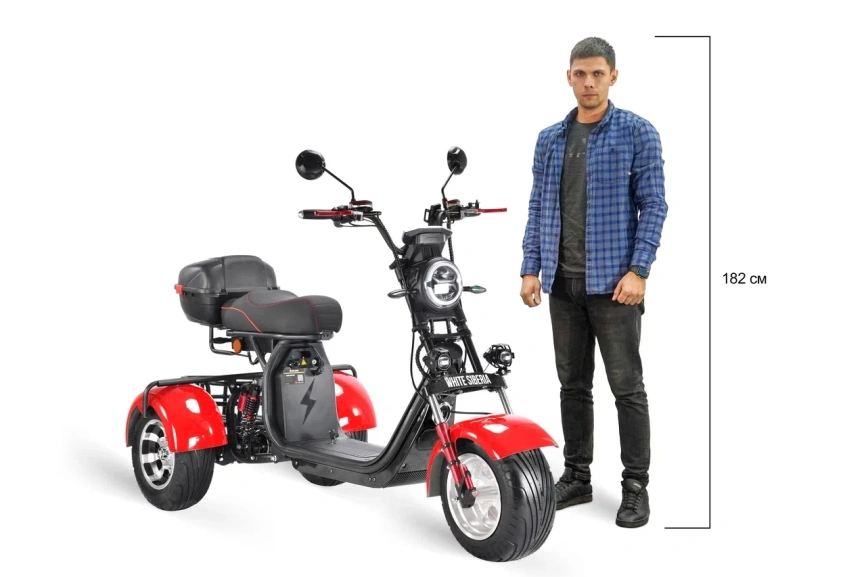 WHITE SIBERIA PRO TRIKE 3000W RED фото 1