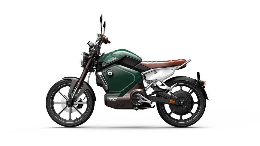 Электромотоцикл WHITE SIBERIA SUPER SOCO TC (Зеленый) фото 3