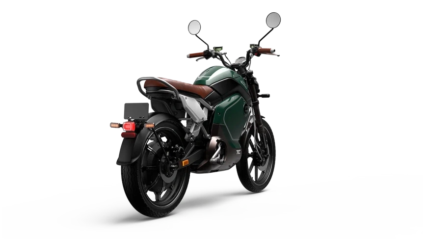 Электромотоцикл WHITE SIBERIA SUPER SOCO TC (Зеленый) фото 5