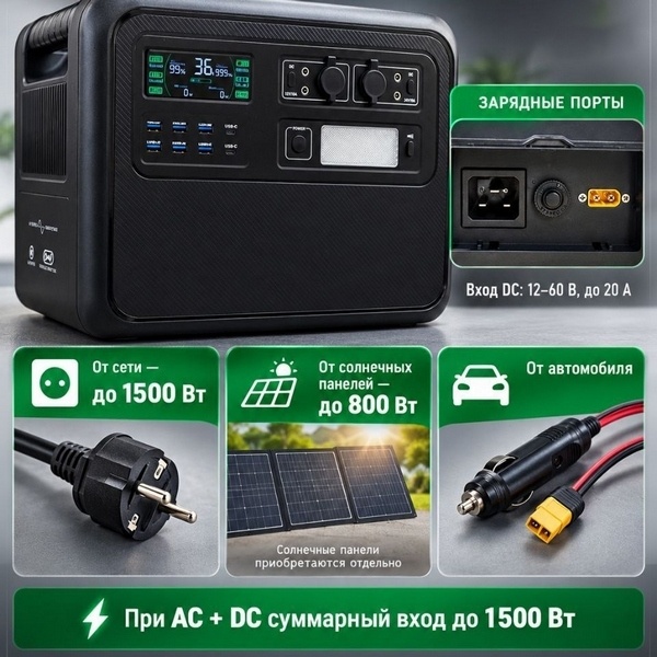 Портативная электростанция eDro GOKCL 2400w фото 5
