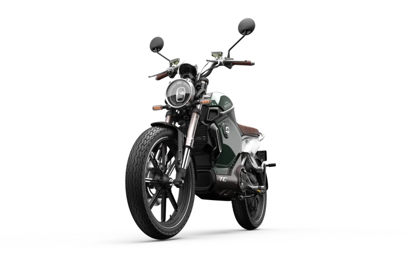 Электромотоцикл WHITE SIBERIA SUPER SOCO TC (Зеленый) фото 11