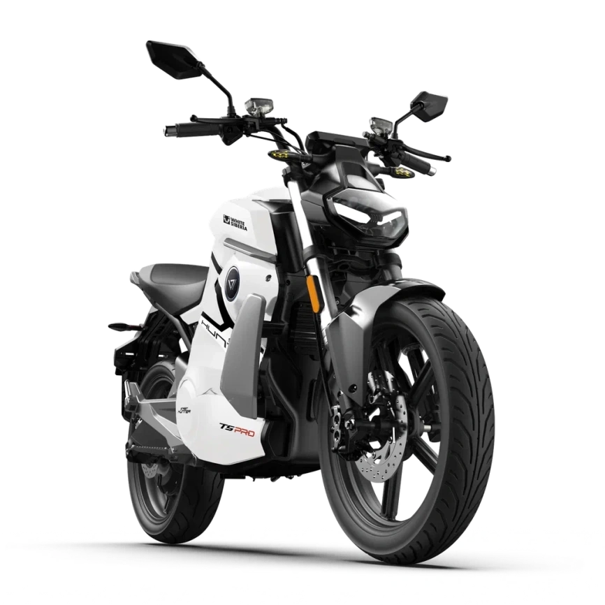 Электромотоцикл WHITE SIBERIA SUPER SOCO STREET HUNTER PRO (Белый) фото 3