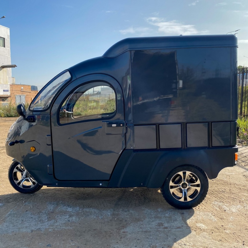 Трицикл грузовой GreenCamel Тендер E1200 (72V 2500W) кабина, BOX, понижающая фото 4